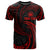 Samoa Polynesian Custom T Shirt Red Tribal Wave Unisex Red - Polynesian Pride