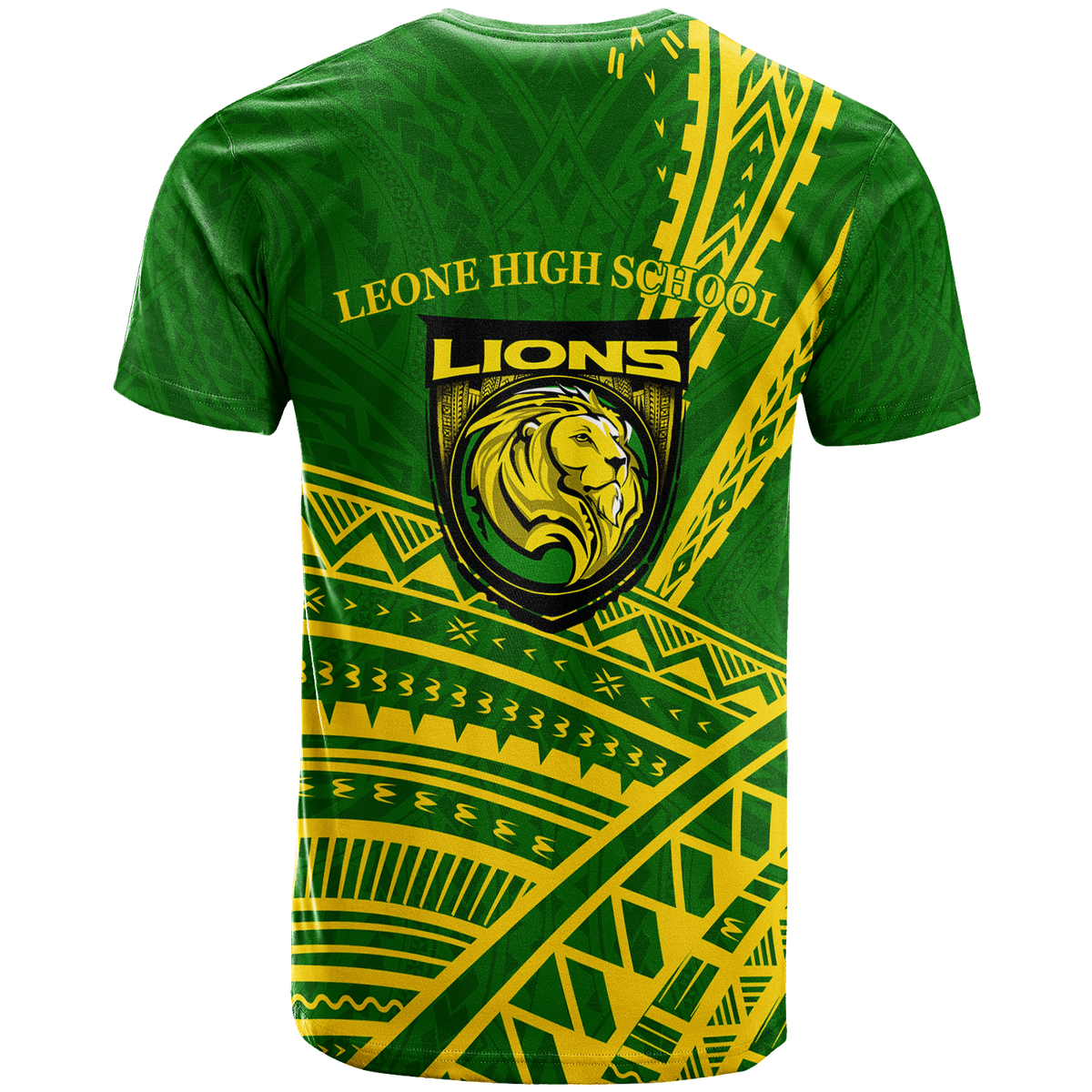 Custom Leone High School Pride T Shirt LT12 - Polynesian Pride