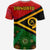 Vanuatu With Aboriginal Patterns T Shirt LT20 - Polynesian Pride