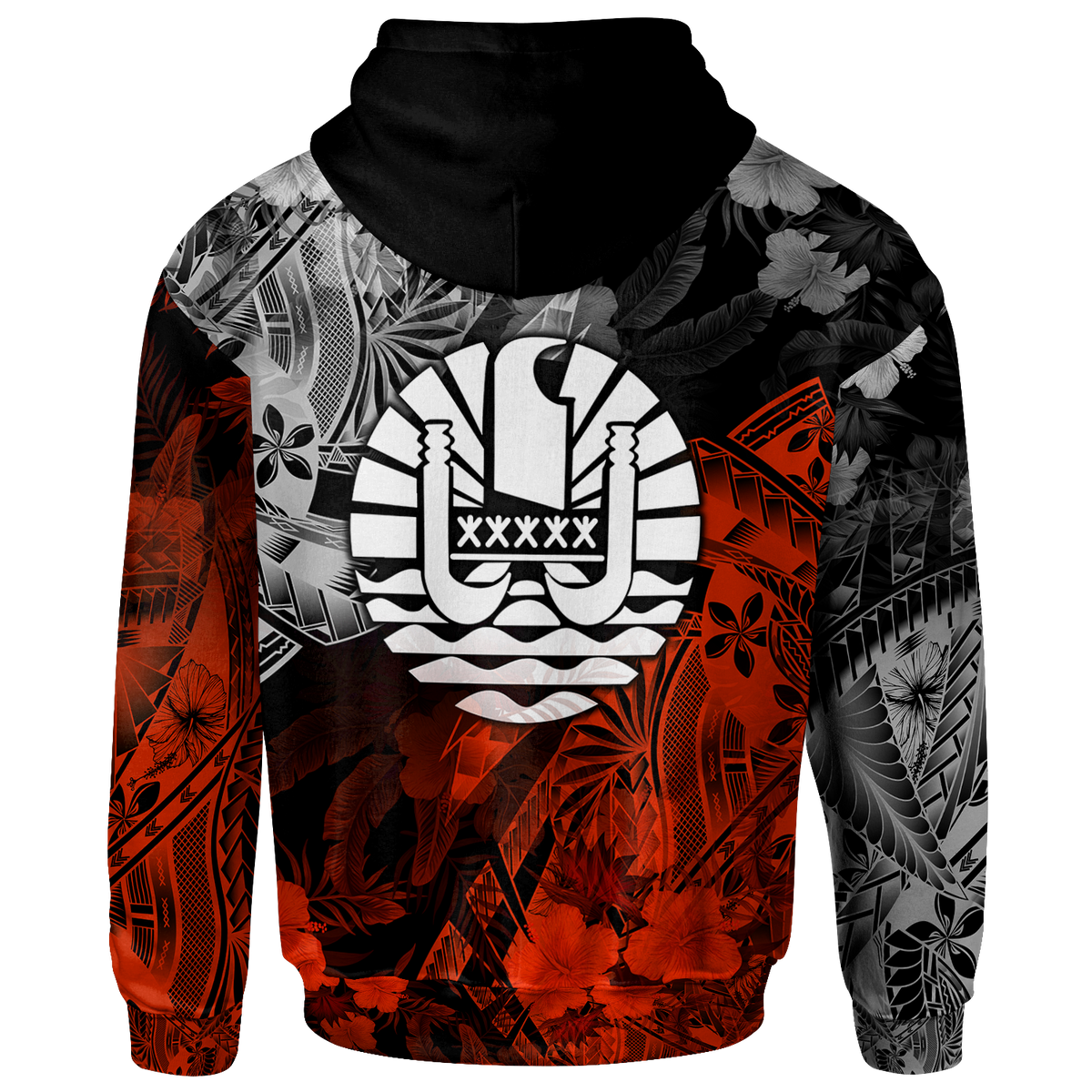 Tahiti Polynesian Hoodie Vintage Polynesian Turtle - Polynesian Pride