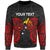 Papua New Guinea Polynesian Custom Personalised Sweater - Spirit Style Unisex Black - Polynesian Pride