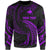Papua New Guinea Polynesian Custom Personalised Sweater - Purple Tribal Wave Unisex Purple - Polynesian Pride