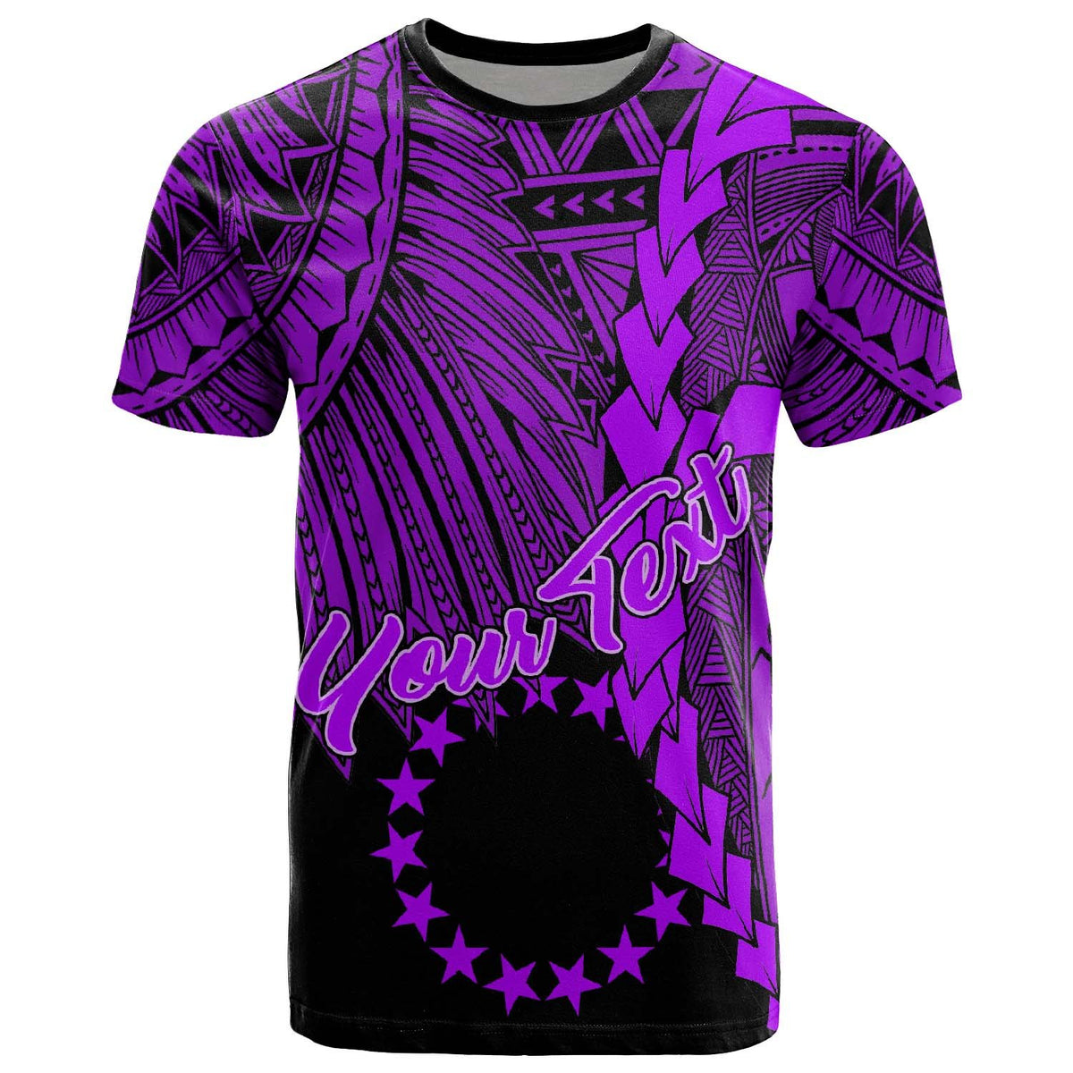 Cook Islands Polynesian Custom T Shirt Tribal Wave Tattoo Purple Unisex Purple - Polynesian Pride