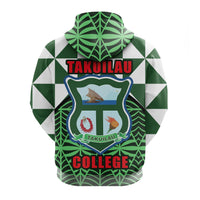 Takuilau College Zip Hoodie Tongan Patterns LT20 - Polynesian Pride