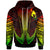 Papua New Guinea Custom Hoodie Fish Hook Unisex Red - Polynesian Pride