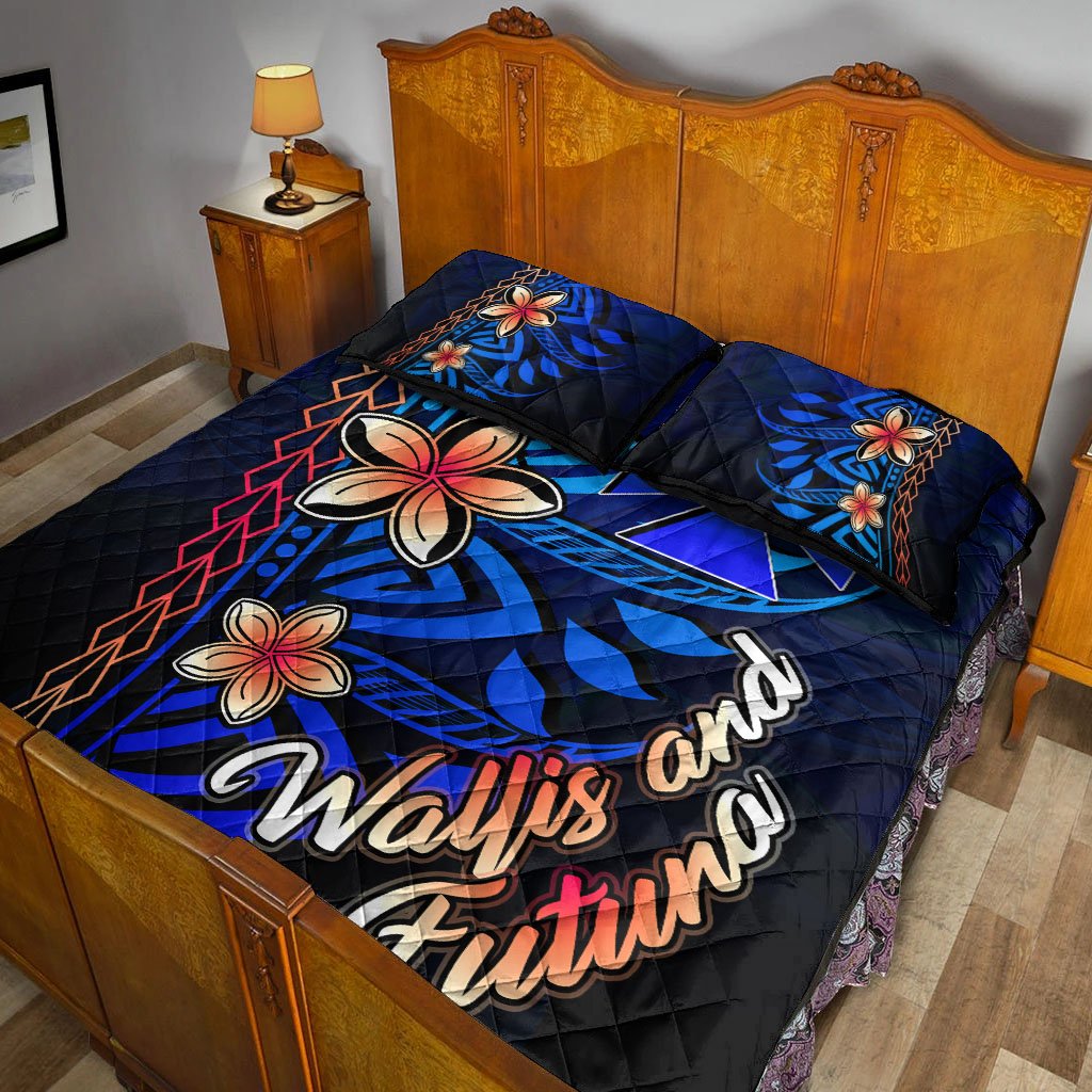 Wallis and Futuna Quilt Bed Set - Vintage Tribal Mountain - Polynesian Pride