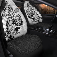 New Zealand Maori All Black Rugby Car Seat Covers - LT2 One Size WHITE - Polynesian Pride