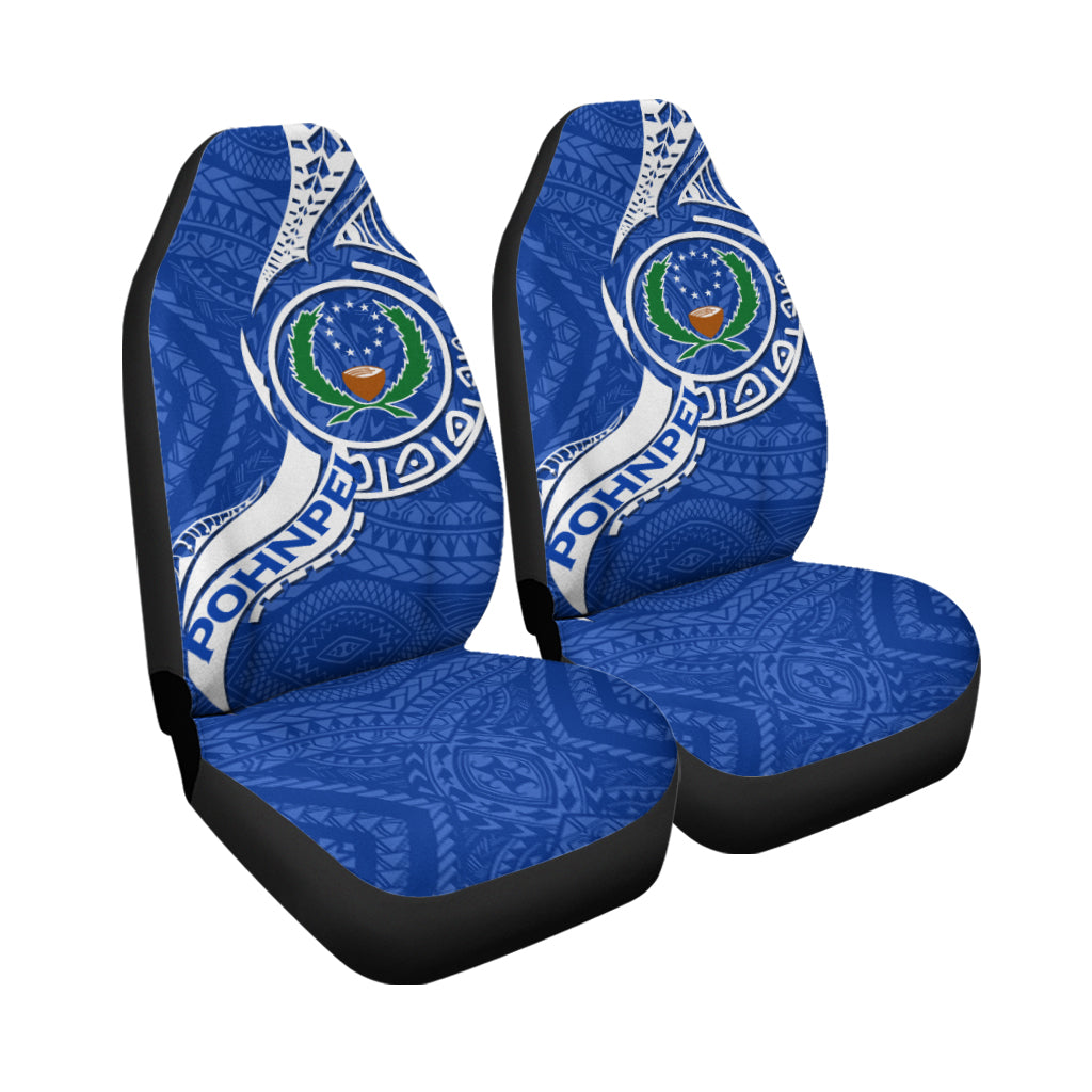 Pohnpei Car Seat Covers - Micronesia Pride Blue - LT12 - Polynesian Pride