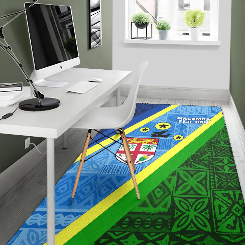 Vanuatu Malampa Fiji Day Area Rug - Combine Flag Design LT4 - Polynesian Pride