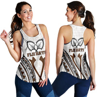 Fiji Bati Tapa Pattern Women Tank Top - LT12 - Polynesian Pride