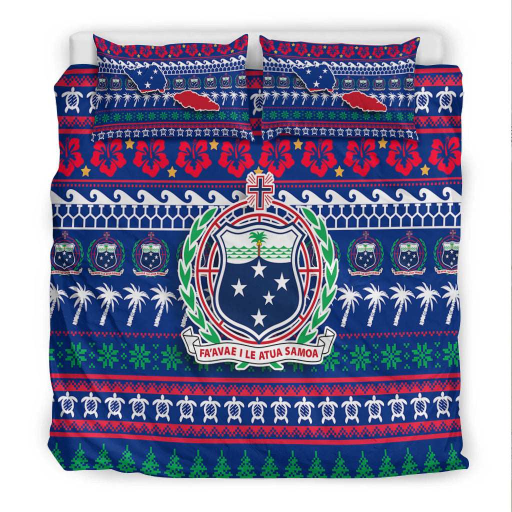 Samoa Christmas Bedding Set - Ugly Christmas - LT12 - Polynesian Pride