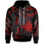 Papua New Guinea Polynesian Custom Hoodie Polynesian Tattoo Red Version Unisex Red - Polynesian Pride