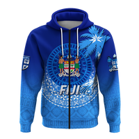 Fiji Tapa Tribal Coconut Tree Hoodie LT12 - Polynesian Pride