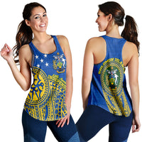 Solomon Islands Independence Anniversary 44th Years Women Tank Top - LT12 Blue - Polynesian Pride