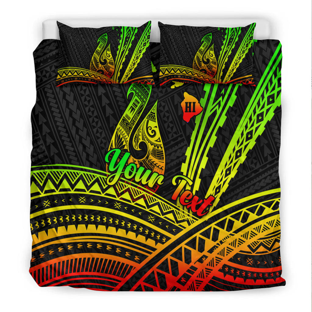 (Custom Personalised) Hawaii Fish Hook Polynesian Tribal Reggae Bedding Set - LT12 - Polynesian Pride