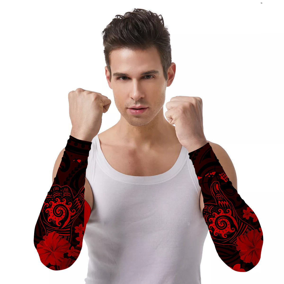 Arm Sleeves (Set of Two) Polynesia Cool Shaka Sign Ver.02 LT13 Set of 2 Art - Polynesian Pride