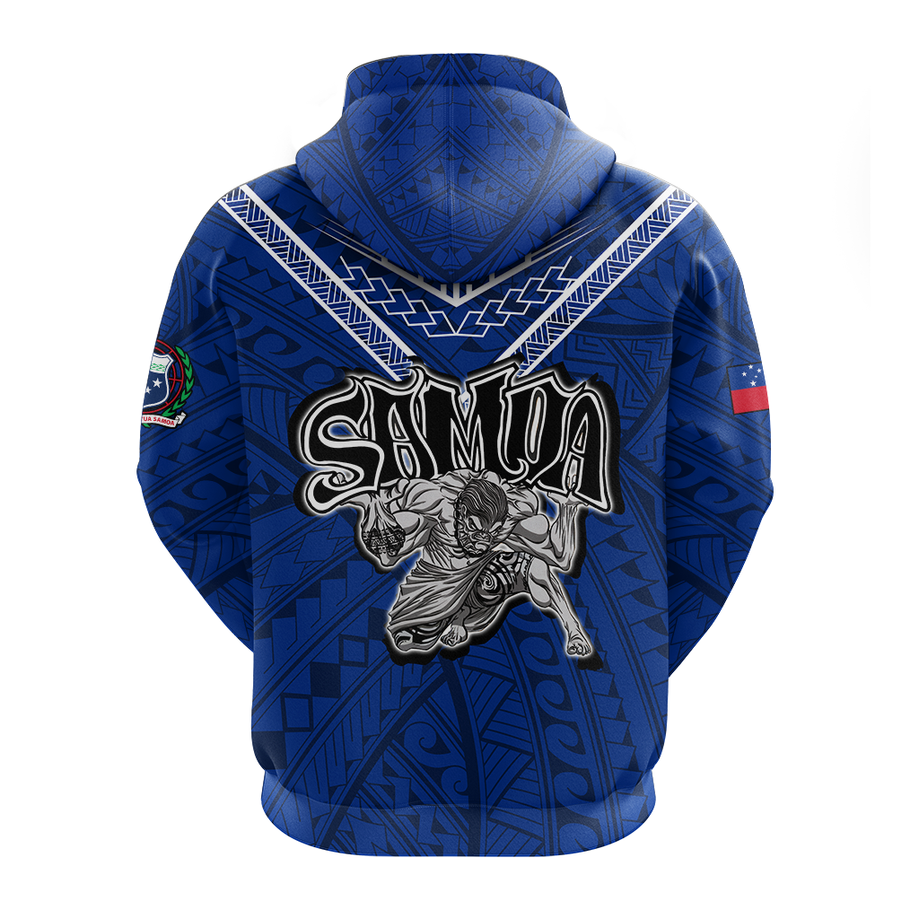 Samoa Hoodie Samoan Warrior Pride LT12 - Polynesian Pride
