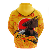 American Samoa Zip up Hoodie Aeto Pago Pago Eagle LT12 - Polynesian Pride