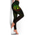 Yap Micronesia Women's Legging - Reggae Turtle Hibiscus Flower Frame Vintage - Polynesian Pride