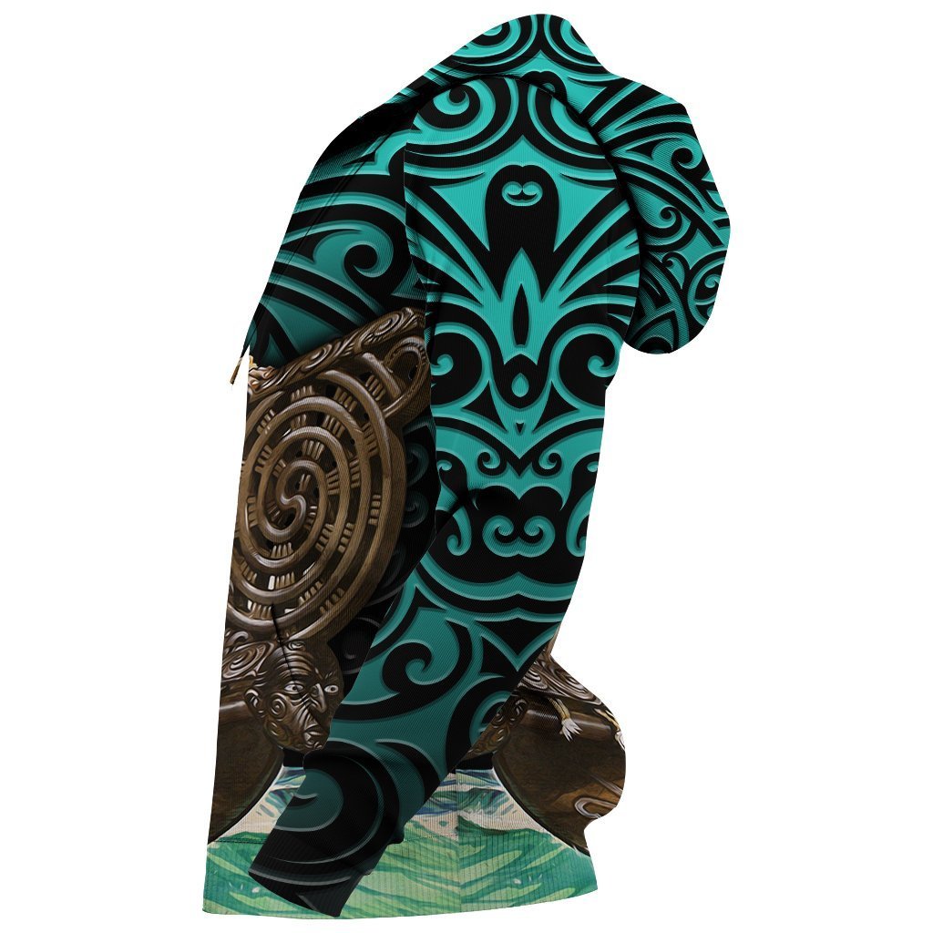 New Zealand Hoodie, Maori Waka Taua Pullover Hoodie - Polynesian Pride