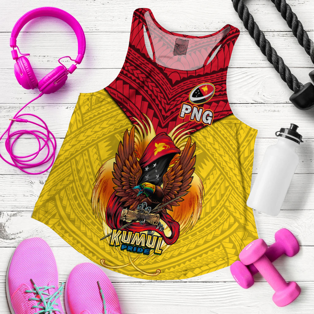 Papua New Guinea Rugby Kumul Pride Women Tank Top - LT2 - Polynesian Pride