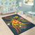 Wallis and Futuna Polynesian Personalised Area Rug - Legend of Wallis and Futuna (Blue) - Polynesian Pride