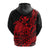 Hawaii Turtle With Hibiscus Tribal Red Hoodie KID - LT12 - Polynesian Pride