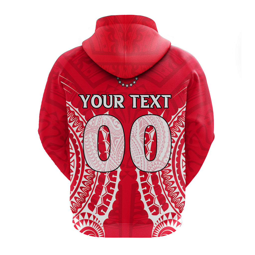 Custom Cook Islands Atiu Zip up Hoodie Tribal Pattern LT12 - Polynesian Pride