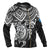 Yap Polynesian Zip up Hoodie White Turtle - Polynesian Pride