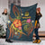 Vanuatu Polynesian Premium Blanket - Legend of Vanuatu (Blue) - Polynesian Pride