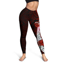 Philippines Polynesian Legging - Coat Of Arm With Hibiscus - Polynesian Pride