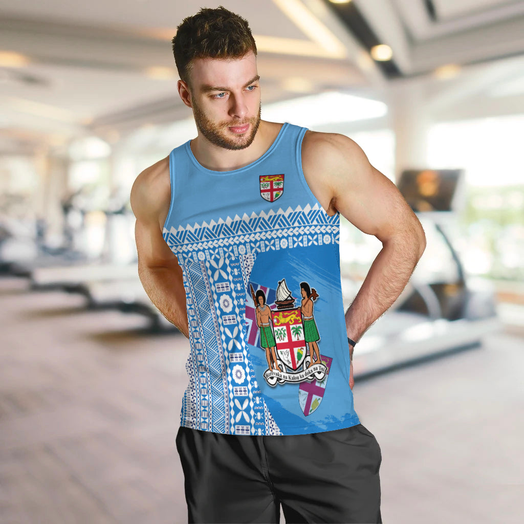 Fiji Dreamy Men Tank Top Tapa Pattern LT13 - Polynesian Pride