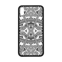 Polynesian 11 Rubber Phone Case One Size iPhone XS Max Black - White - Polynesian Pride