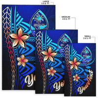 Guam Custom Personalised Area Rug - Vintage Tribal Mountain - Polynesian Pride