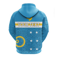 Custom Vanuatu Sanma Province Zip up Hoodie Flag Style LT12 - Polynesian Pride