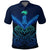 Maori Manaia New Zealand Polo Shirt Blue Unisex Black - Polynesian Pride