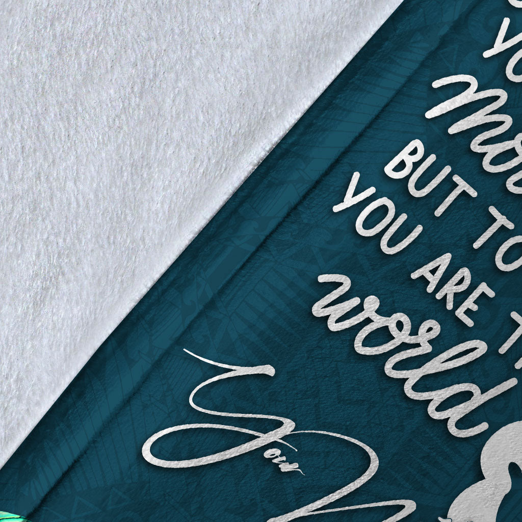(Custom Personalised) Marshall Islands Mothers Day With Green Turtle Blanket - LT12 - Polynesian Pride