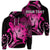 Custom Hawaiian Hawaii Turtle Hibiscus Polynesian Vintage Hoodie Pink Unisex Art - Polynesian Pride