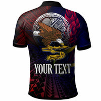 American Samoa Polo Shirt Custom Seal Of American Samoa Gradient Color Style LT10 - Polynesian Pride