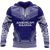 American Samoa Polynesian Chief Hoodie Flag Version Unisex Blue - Polynesian Pride