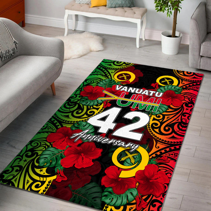 Vanuatu Yumi 42 Area Rug LT6 Black - Polynesian Pride