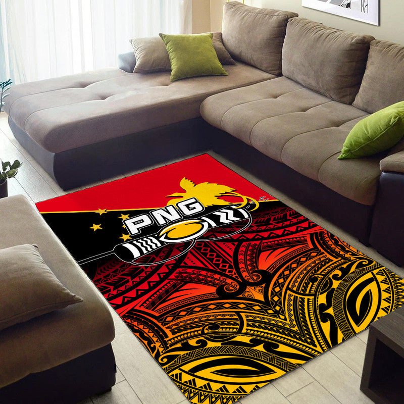 PNG Rugby The Kumuls Area Rug LT6 - Polynesian Pride