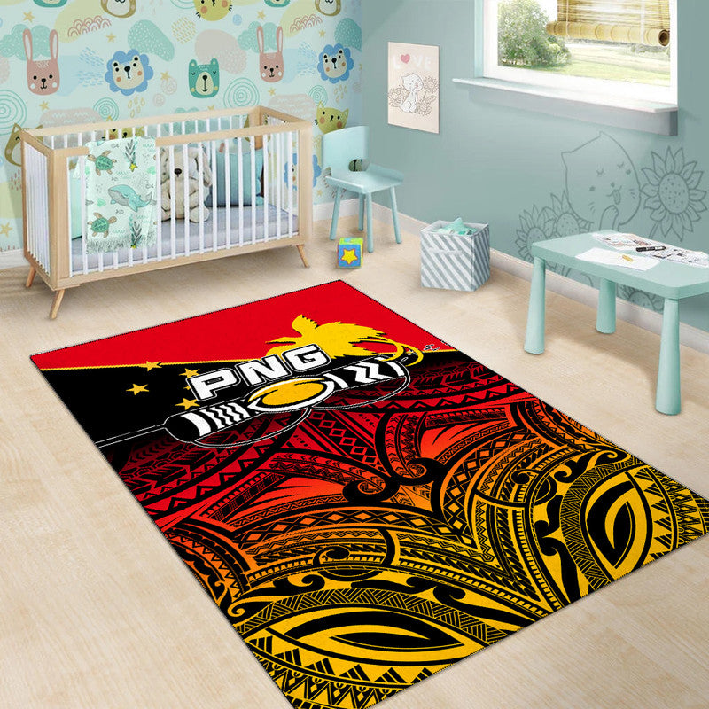 PNG Rugby The Kumuls Area Rug LT6 - Polynesian Pride