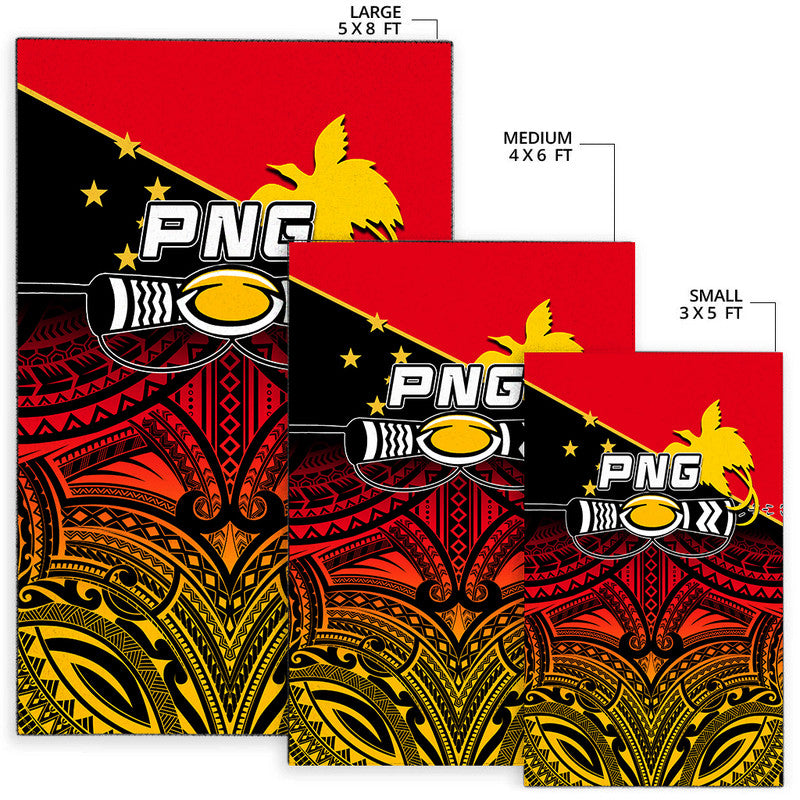 PNG Rugby The Kumuls Area Rug LT6 - Polynesian Pride