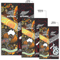 New Zealand Maori Aotearoa And Australia Aboriginal Area Rug Together - Red LT8 - Polynesian Pride
