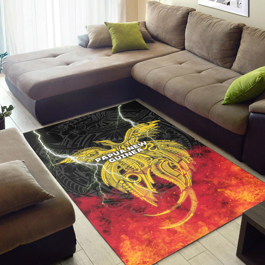 Papua New Guinea Area Rug Independence Day Special Style LT16 - Polynesian Pride
