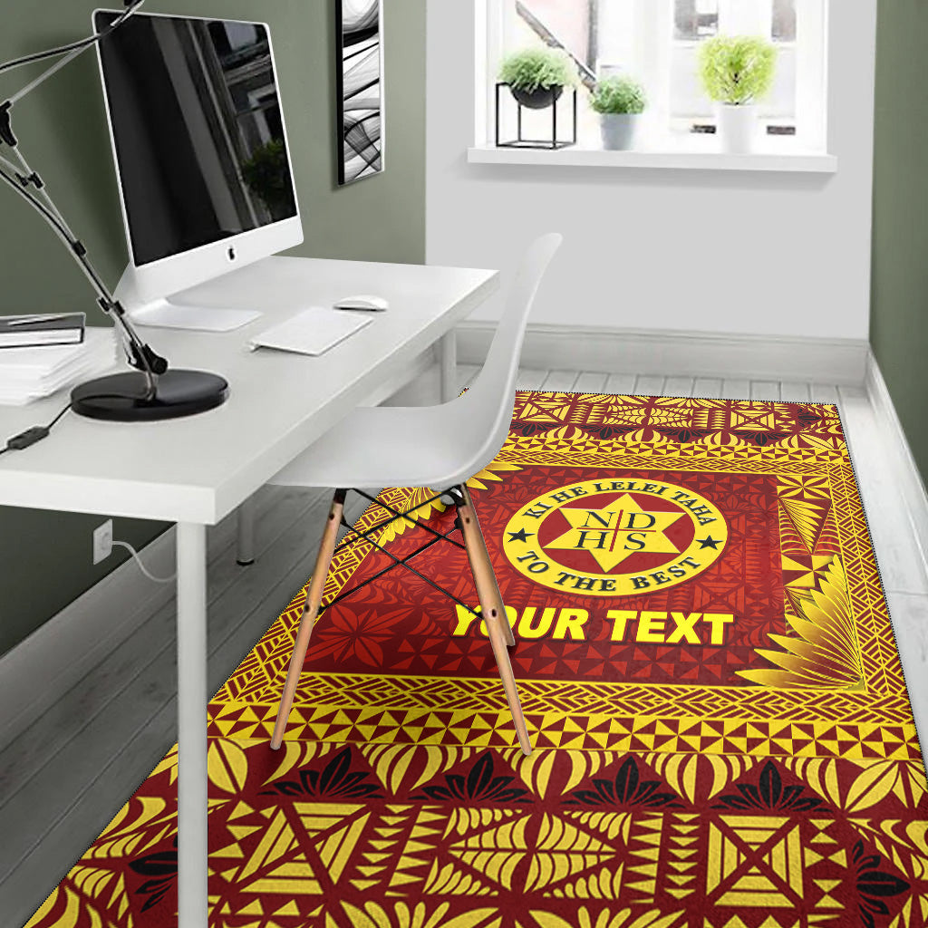 (Custom Personalised) Tonga Niuatoputapu High School Area Rugs Simplified Version LT8 - Polynesian Pride