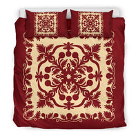 Hawaiian Palm Tree Quilt Vintage Bedding Set - Polynesian Pride