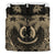 Vanuatu Duvet Cover Set - Vanuatu Coat Of Arms Coconut (Duvet Cover) Black - Polynesian Pride