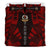 Vanuatu Duvet Cover Set - Polynesian Tattoo Red - Polynesian Pride